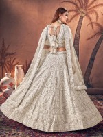 Off White Premium Georgette Lehenga Choli